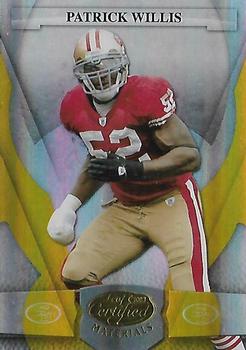 2008 Leaf Certified Materials - Mirror Gold #124 Vernon Davis Front