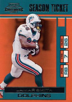 2001 Playoff Contenders #47 Lamar Smith Front