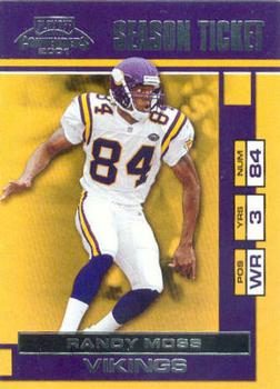 2001 Playoff Contenders #51 Randy Moss Front