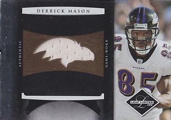 2008 Leaf Limited - Jumbo Jerseys Team Logo #8 Derrick Mason Front