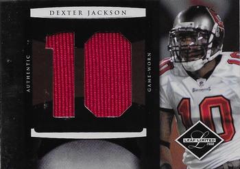 2008 Leaf Limited - Rookie Jumbo Jerseys Jersey Number #25 Dexter Jackson Front