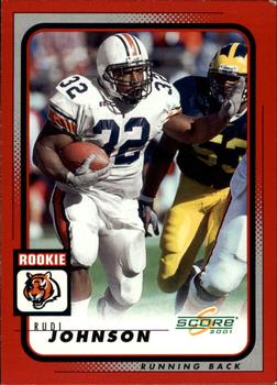 2001 Score #288 Rudi Johnson Front