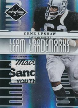 2008 Leaf Limited - Team Trademarks Materials Prime #T-4 Gene Upshaw Front