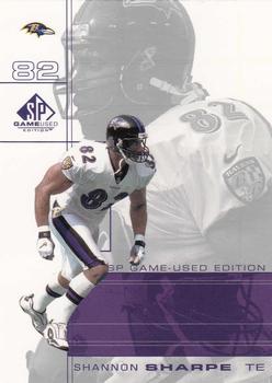 2001 SP Game Used Edition #8 Shannon Sharpe Front