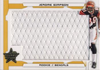 2008 Leaf Rookies & Stars - Rookie Jersey Jumbo Swatch Gold #229 Jerome Simpson Front