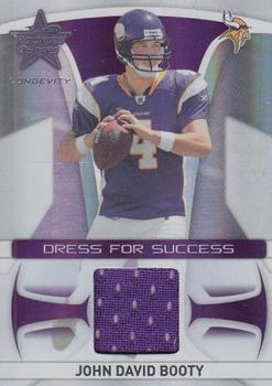 2008 Leaf Rookies & Stars Longevity - Dress for Success Jerseys #DS-6 John David Booty Front