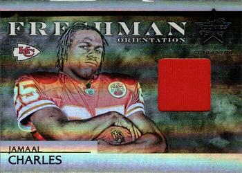 2008 Leaf Rookies & Stars Longevity - Freshman Orientation Materials Jerseys #FO-8 Jamaal Charles Front