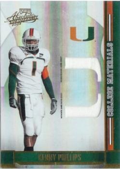 2008 Playoff Absolute Memorabilia - College Materials #11 Kenny Phillips Front