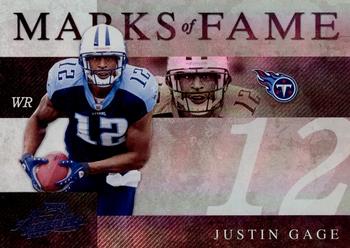 2008 Playoff Absolute Memorabilia - Marks of Fame Spectrum #MOF-39 Justin Gage Front