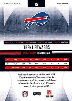 2008 Playoff Absolute Memorabilia - Retail #15 Trent Edwards Back