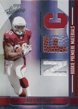2008 Playoff Absolute Memorabilia - Rookie Premiere Materials AFC/NFC #271 Early Doucet Front