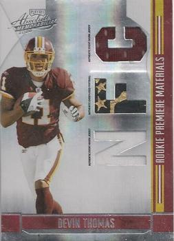 2008 Playoff Absolute Memorabilia - Rookie Premiere Materials AFC/NFC #280 Devin Thomas Front