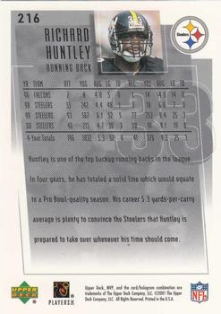 2001 Upper Deck MVP #216 Richard Huntley Back