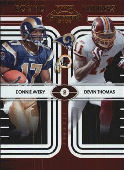 2008 Playoff Contenders - Round Numbers #11 Donnie Avery / Devin Thomas Front