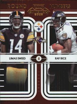 2008 Playoff Contenders - Round Numbers #17 Limas Sweed / Ray Rice Front