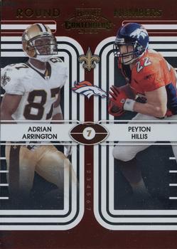 2008 Playoff Contenders - Round Numbers #35 Adrian Arrington / Peyton Hillis Front