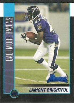 2002 Bowman #181 Lamont Brightful Front