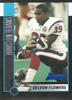 2002 Bowman #191 Delvon Flowers Front