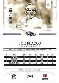 2008 Playoff Prestige - Draft Picks Light Blue #151 Joe Flacco Back