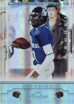 2008 Playoff Prestige - Draft Picks Light Blue #156 Josh Johnson Front