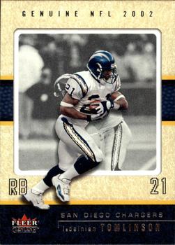 2002 Fleer Genuine #60 LaDainian Tomlinson Front