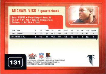 2002 Fleer Showcase #131 Michael Vick Back