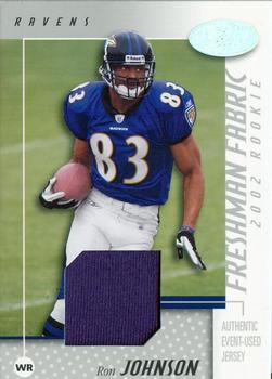 2002 Leaf Certified #116 Ron Johnson Front