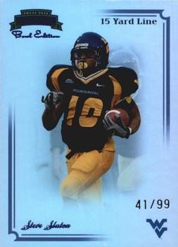 2008 Press Pass Legends Bowl Edition - 15 Yard Line Blue #98 Steve Slaton Front