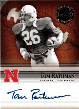 2008 Press Pass Legends Bowl Edition - Semester Signatures #SS-TR Tom Rathman Front