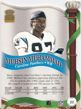 2002 Pacific Crown Royale #20 Muhsin Muhammad Back