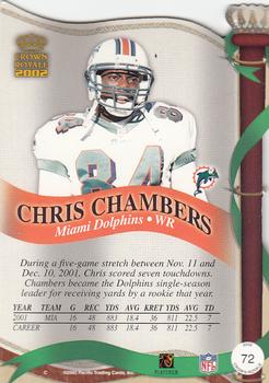 2002 Pacific Crown Royale #72 Chris Chambers Back