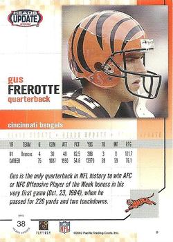 2002 Pacific Heads Update #38 Gus Frerotte Back