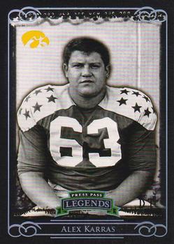 2008 Press Pass Legends - Silver Holofoil #63 Alex Karras Front