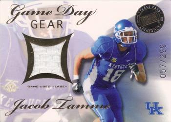 2008 Press Pass SE - Game Day Gear Jerseys Gold #GDG-JT Jacob Tamme Front