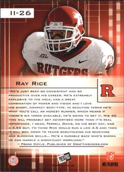 2008 Press Pass SE - Insider Insight #II-26 Ray Rice Back