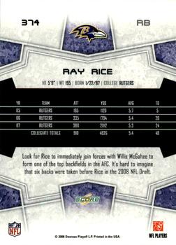 2008 Score - Updates #374 Ray Rice Back