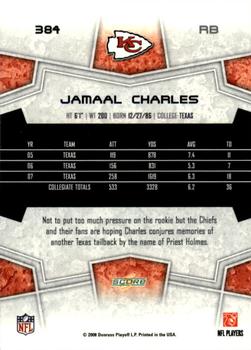 2008 Score - Updates #384 Jamaal Charles Back