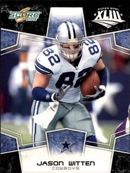 2008 Score - Super Bowl XLIII Black #80 Jason Witten Front