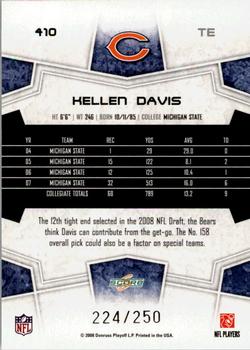 2008 Score - Super Bowl XLIII Light Blue Glossy #410 Kellen Davis Back