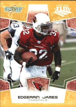 2008 Score - Super Bowl XLIII Gold #5 Edgerrin James Front