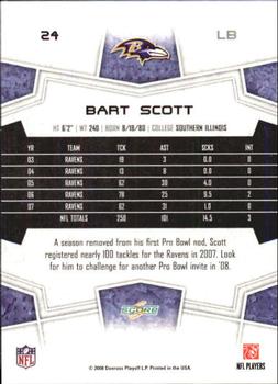 2008 Score - Super Bowl XLIII Gold #24 Bart Scott Back