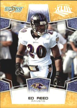 2008 Score - Super Bowl XLIII Gold #29 Ed Reed Front