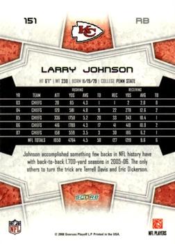 2008 Score - Super Bowl XLIII Gold #151 Larry Johnson Back