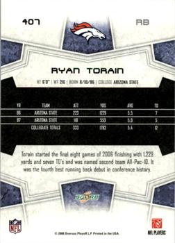 2008 Score - Super Bowl XLIII Gold #407 Ryan Torain Back