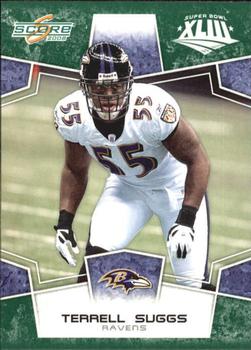 2008 Score - Super Bowl XLIII Green #28 Terrell Suggs Front