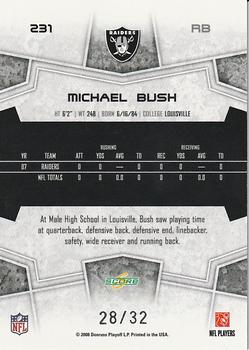 2008 Score Select - Artist's Proof #231 Michael Bush Back