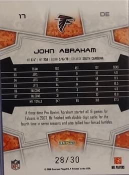 2008 Score Select - Red Zone #17 John Abraham Back