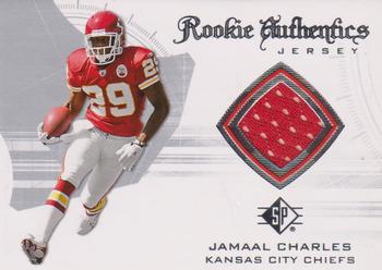 2008 SP Authentic - Rookie Authentics Jerseys #RA-4 Jamaal Charles Front