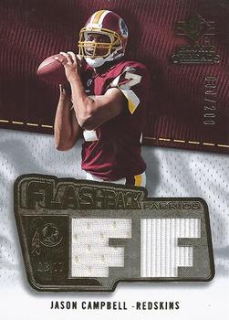 2008 SP Rookie Threads - Flashback Fabrics 175-200 #FF-JC Jason Campbell Front