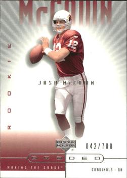 2002 UD Graded #92 Josh McCown Front